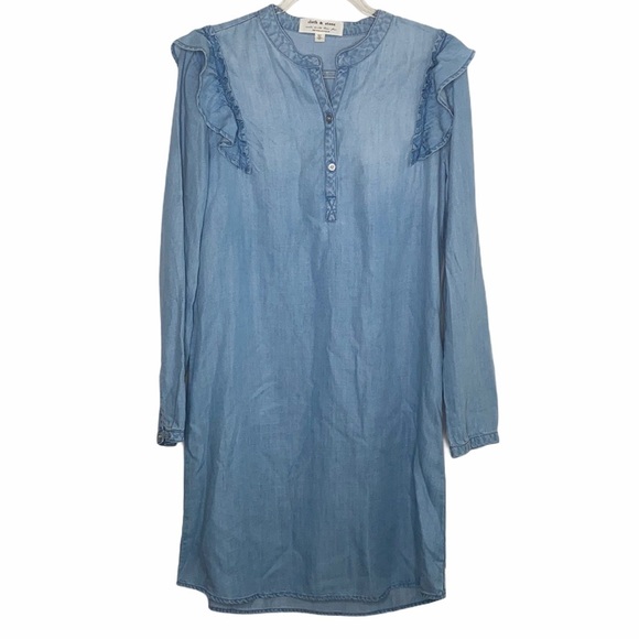 Cloth & Stone for Anthropologie Small Denim Dress - Picture 1 of 9